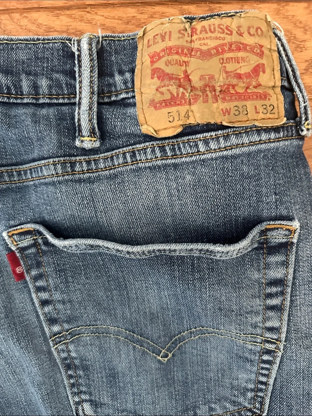 👖 LEVI’S men’s jeans Straight Leg Men's Denim 38 waist 32 length Levi’s 514